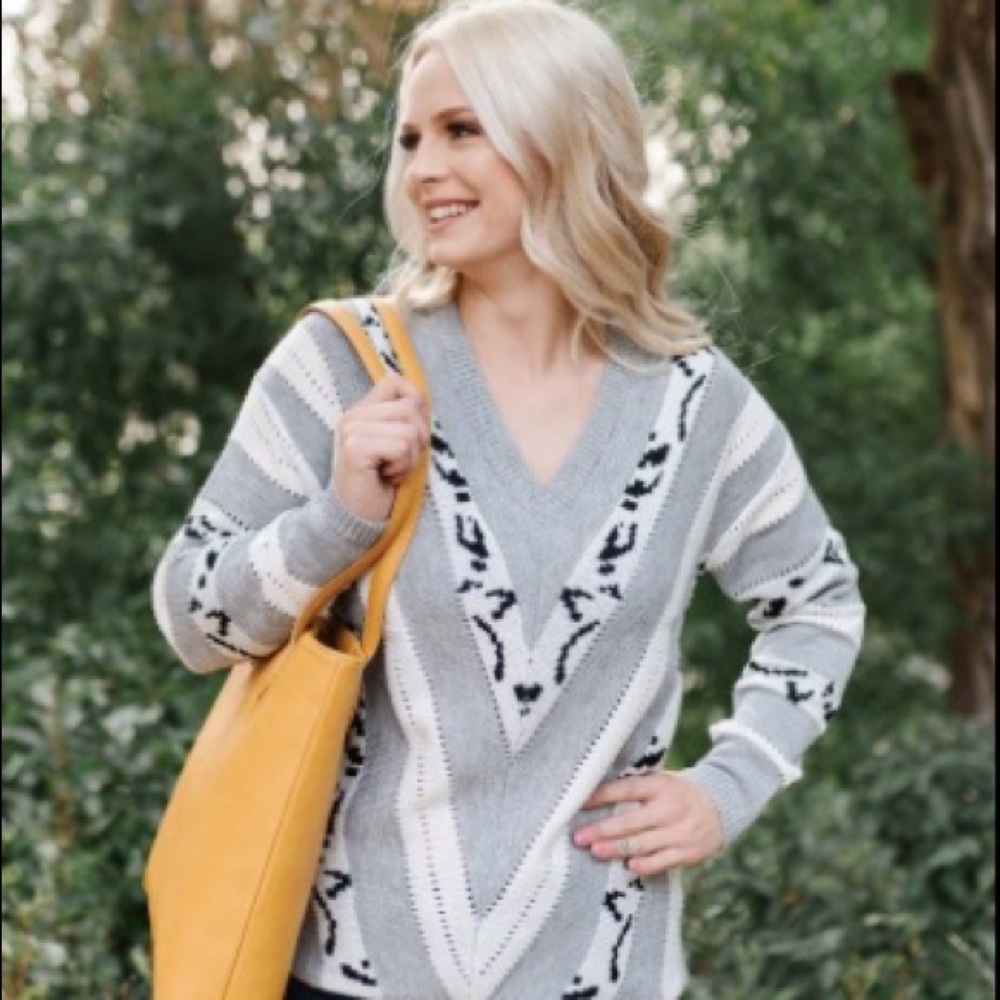 Leopard V-Neck Sweater